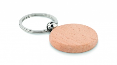 Logotrade advertising products photo of: Round wooden key ring Saldus