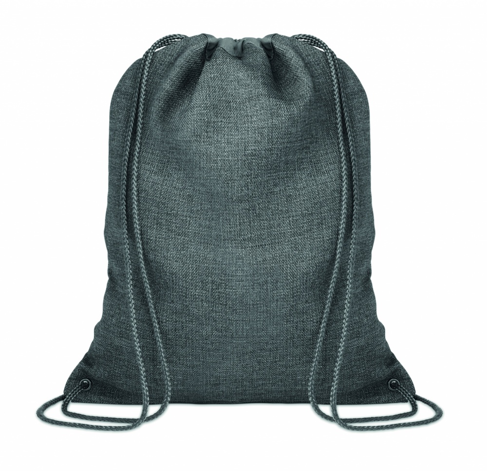 Logo trade promotional merchandise picture of: 1200D heathered drawstring bag
