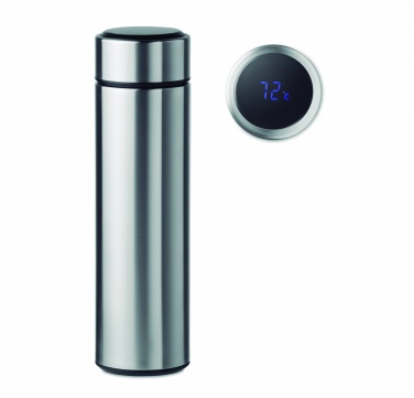Logo trade promotional merchandise photo of: Bottle with touch thermometer