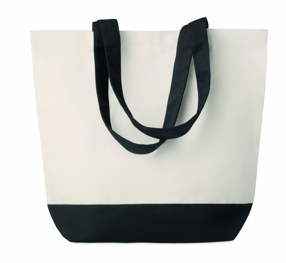 Logo trade promotional gifts image of: Canvas beach bag 280gr/m2
