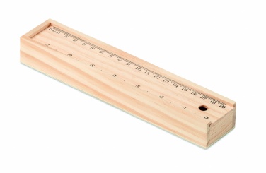 Logotrade promotional giveaways photo of: Stationery set in wooden box