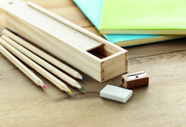 Logotrade promotional merchandise photo of: Stationery set in wooden box