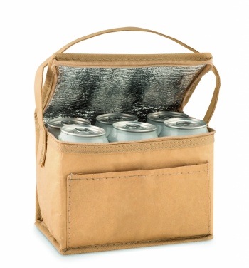 Logo trade promotional gift photo of: 6 can woven paper cooler bag