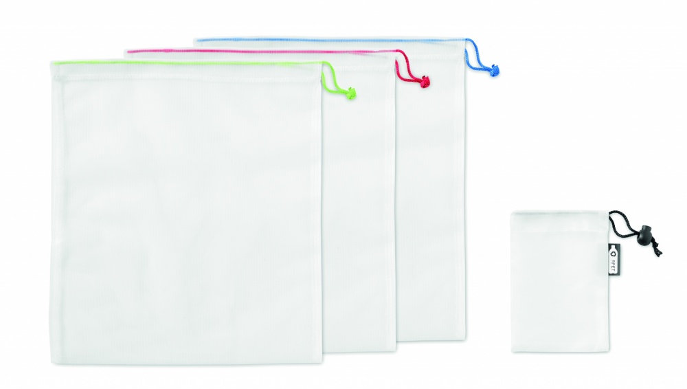 Logotrade corporate gifts photo of: Set of 3 RPET mesh food bags