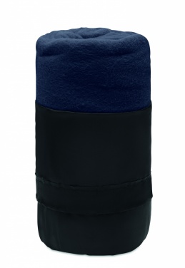 Logo trade advertising products image of: RPET fleece travel blanket