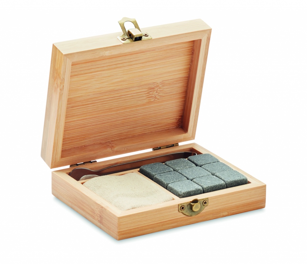 Logo trade corporate gifts image of: 9 stone ice cubes in box