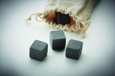 Logo trade corporate gifts image of: 4 stone ice cubes in  pouch