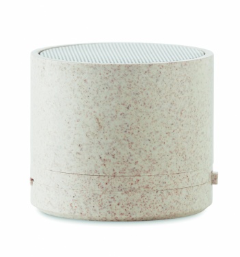 Logo trade promotional merchandise picture of: 3W speaker in wheat straw/ABS