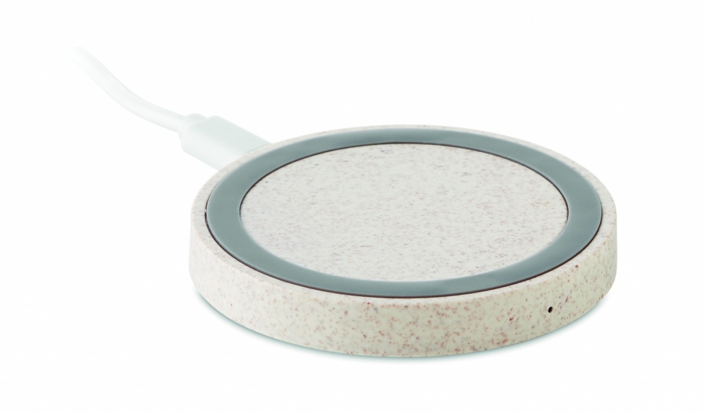 Logo trade promotional merchandise picture of: Wheat straw/ABS charger 5W