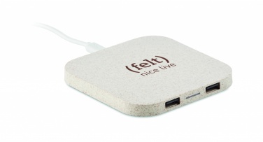 Logotrade promotional merchandise photo of: Hub charger wheat straw/ABS 5W