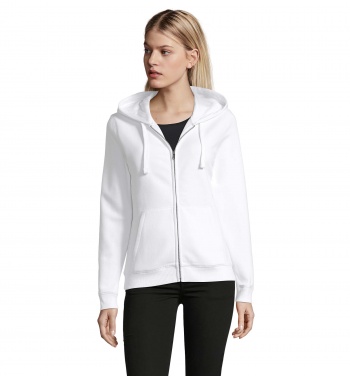 Logo trade promotional gift photo of: SPIKE WOMEN ZIP HOOD SWEAT