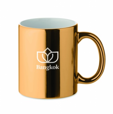 Logo trade promotional item photo of: Ceramic mug metallic 300 ml