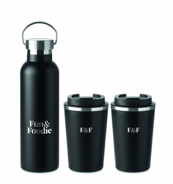 Logo trade promotional products image of: Stainless steel double wall set