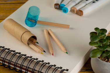 Logo trade promotional merchandise image of: Wooden crayons BECKY