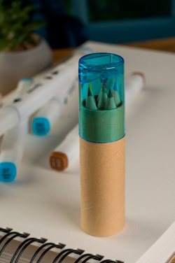 Logo trade promotional gifts picture of: Wooden crayons BECKY