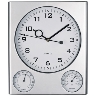 Logo trade promotional merchandise image of: Plastic wall clock DEN HAAG