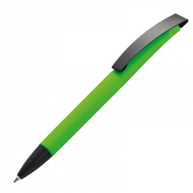 Logo trade corporate gifts picture of: Metal ballpen soft touch BRESCIA