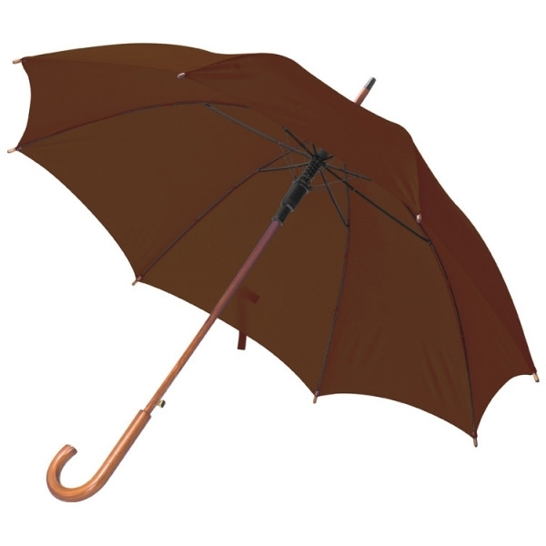 Logo trade promotional product photo of: Wooden automatic umbrella NANCY