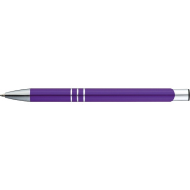Logo trade advertising products image of: Metal ballpen ASCOT