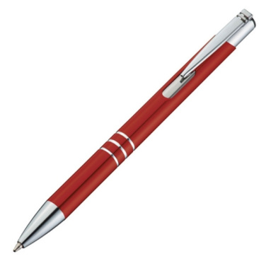 Logo trade corporate gifts image of: Metal ballpen ASCOT