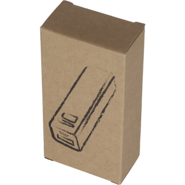 Logotrade promotional product image of: Metal power bank PORT HOPE 2200mAh