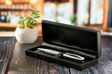 Logo trade promotional giveaways image of: Metal ballpen CHESTER