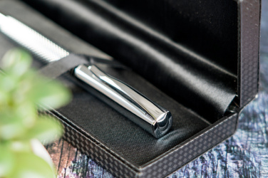 Logo trade promotional merchandise image of: Metal ballpen CHESTER