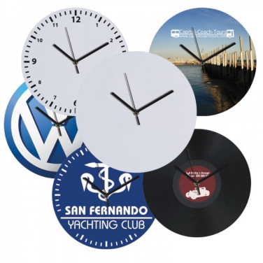 Logo trade promotional giveaway photo of: Wall clock with allover clock face VENICE