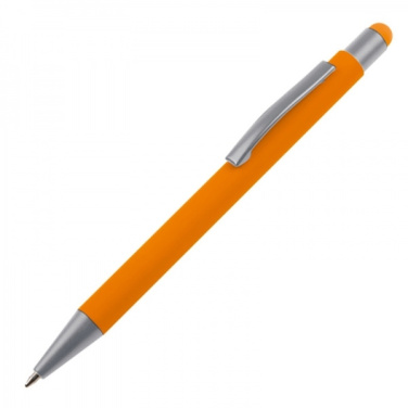 Logo trade promotional giveaways image of: Metal ballpen touch pen soft touch SALT LAKE CITY