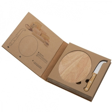 Logotrade promotional items photo of: Cheese chopping board with knife GOUDA