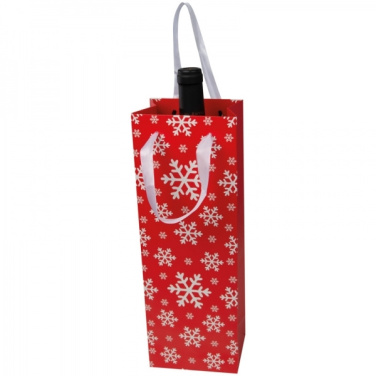 Logo trade promotional item photo of: Wine bag in Christmas design LAPLAND
