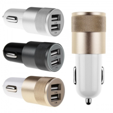 Logo trade promotional gift photo of: Metal car charger