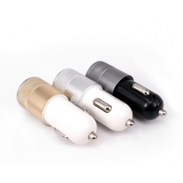 Logo trade corporate gifts picture of: Metal car charger