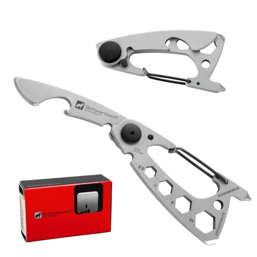 Logotrade corporate gifts photo of: Multifunctional tool BURUNDI Schwarzwolf