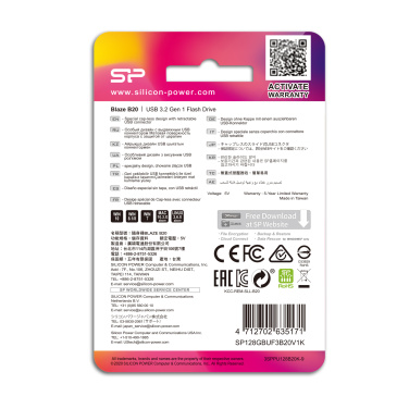 Logotrade promotional giveaway image of: Pendrive Silicon Power B20 USB 3.0