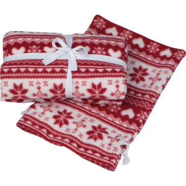 Logo trade business gift photo of: Christmassy blanket DEBRECEN