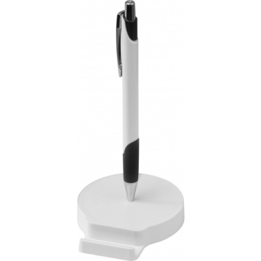 Logo trade promotional items picture of: Mobile phone holder with metal ballpen REGINA