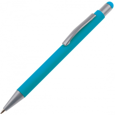 Logo trade promotional merchandise picture of: Metal ballpen touch pen soft touch SALT LAKE CITY