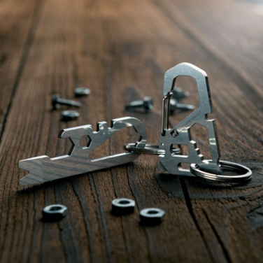 Logotrade promotional product picture of: Multifunctional keychain ANTISANA Schwarzwolf