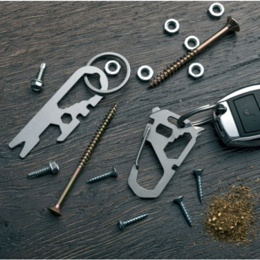 Logo trade promotional products picture of: Multifunctional keychain ANTISANA Schwarzwolf