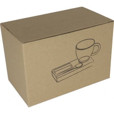 Logotrade promotional gift image of: Tray with cup and spoon FORMOSA 150 ml