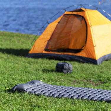 Logo trade promotional giveaways image of: Inflatable mat SAJAMA Schwarzwolf