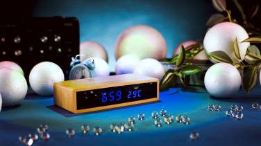 Logotrade promotional gift picture of: Desk clock TRONDHEIM
