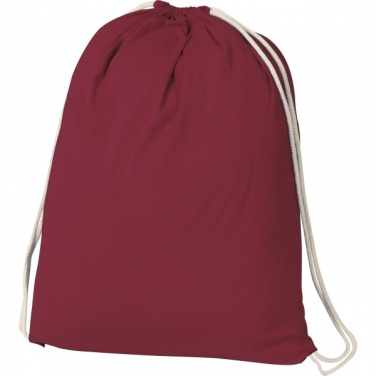 Logo trade advertising products image of: Cotton gym bag BUDAPEST