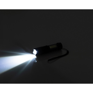Logo trade promotional merchandise photo of: Rechargeable flashlight AARHUS