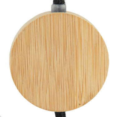 Logo trade promotional giveaways picture of: 4in1 long wooden cable with elighted logo for engraving