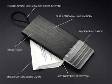 Logo trade advertising products image of: RFID credit and business card holder 126615500