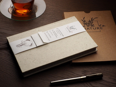 Logo trade promotional item photo of: Recycled Elephant Poo Notebook 209734400