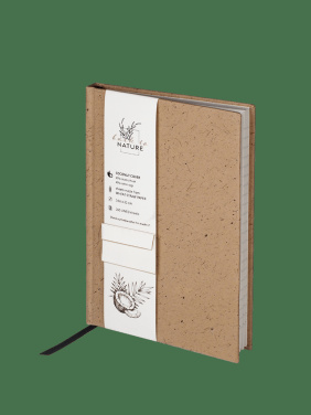 Logo trade corporate gifts image of: Recycled Coconut Notebook 209734100