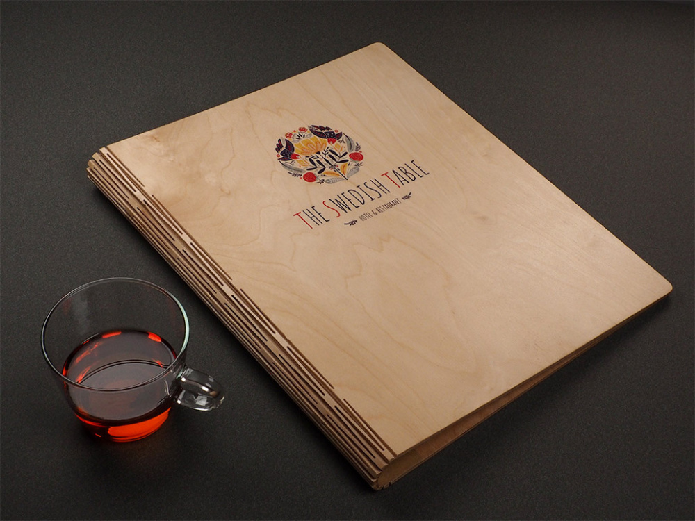 Logo trade business gift photo of: Menu cover 1106121